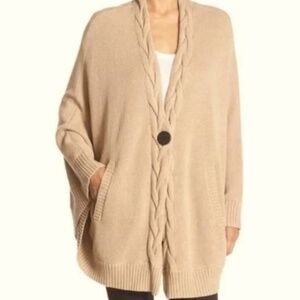 UGG size M/L cable knit poncho sweater